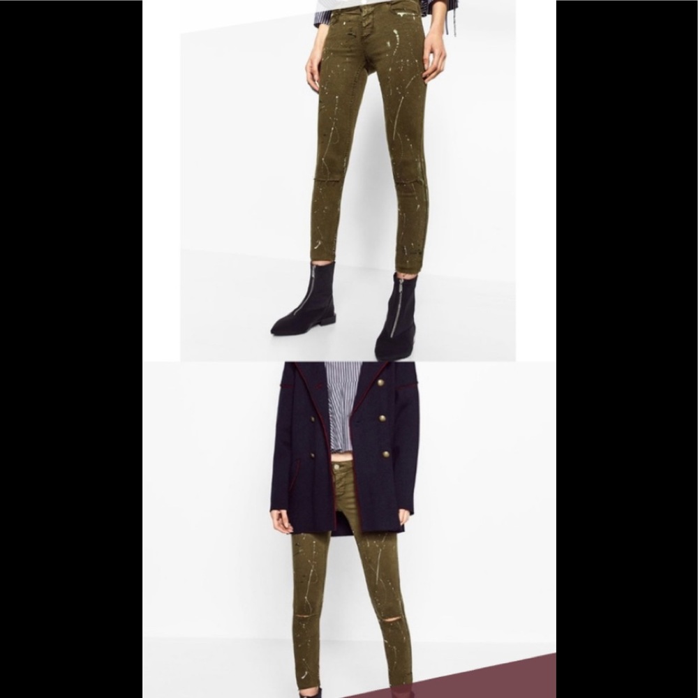 Zara Paint Splatter Jeans